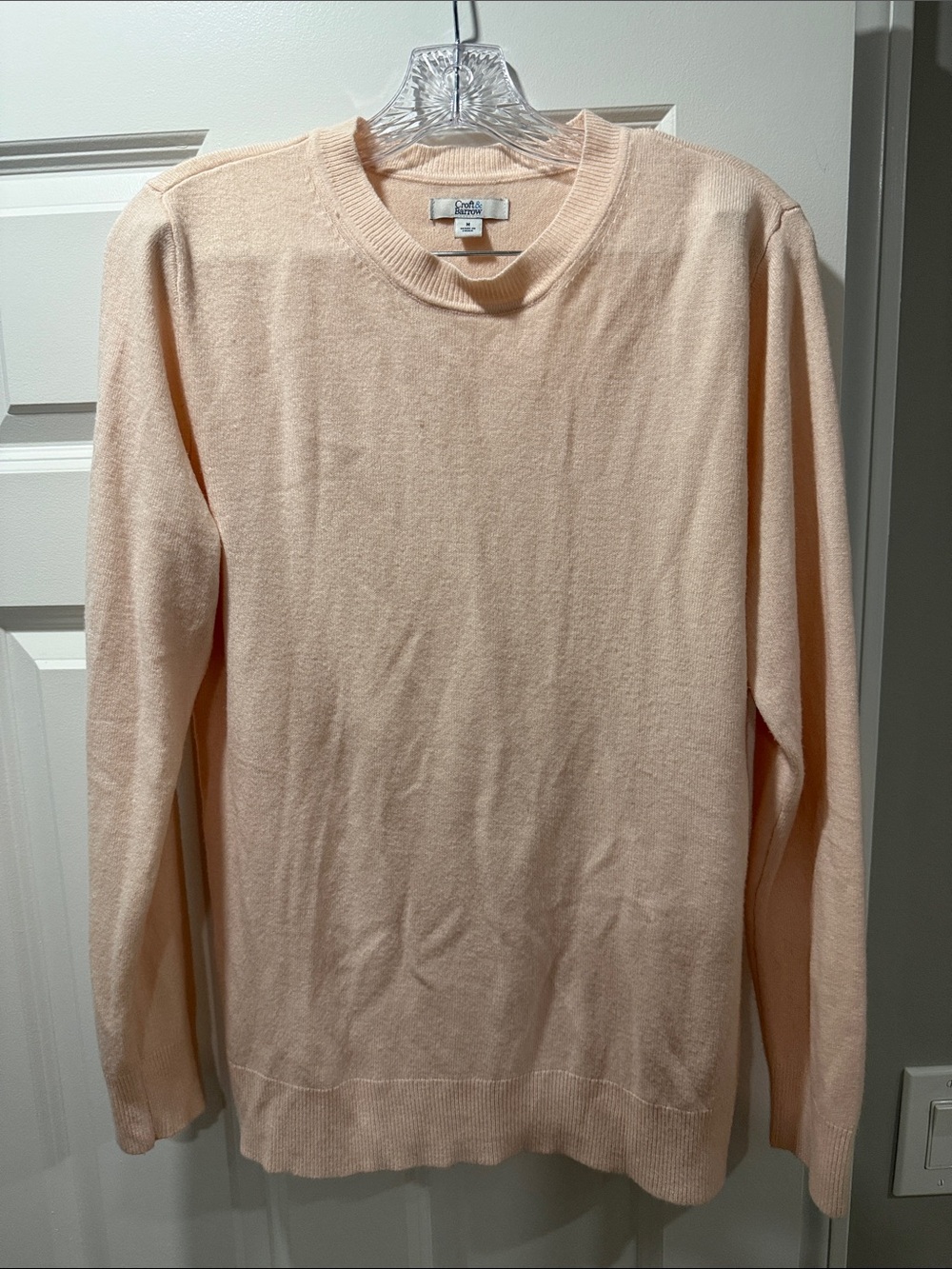 croft & barrow Women’s Crewneck Sweater in Soft Peach
